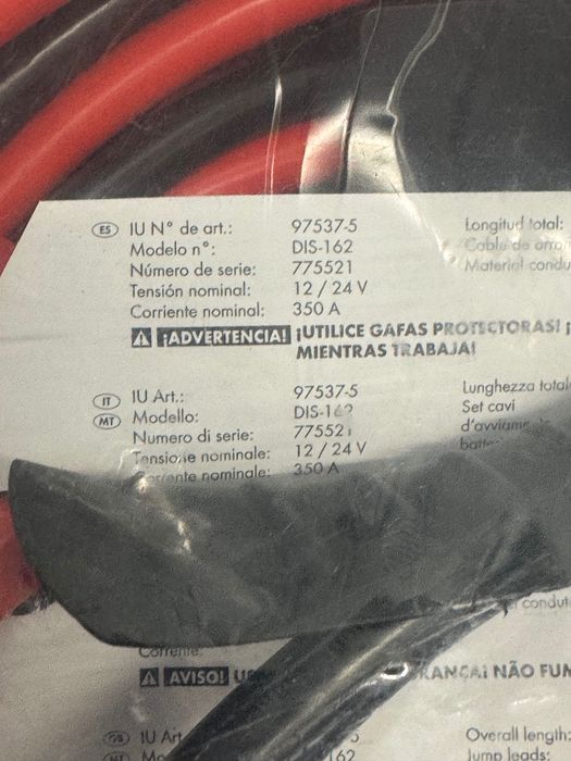 Cabos de bateria 3.5m de qualidade, novos