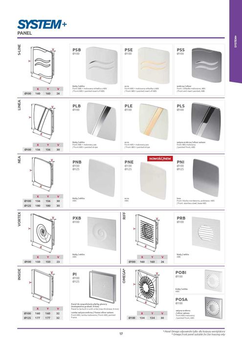 Вытяжной вентилятор Awenta web100, 125, 150.