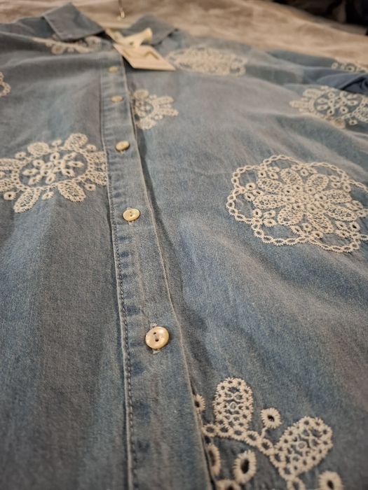 Lamiar nowa koszula a'la jeans w haftowane mandale