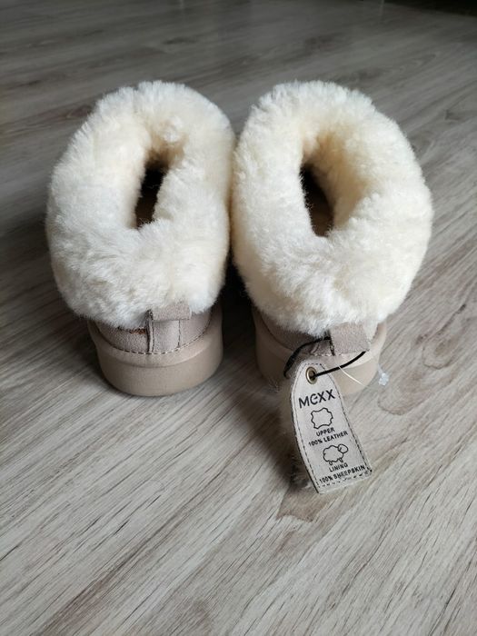 Buty ocieplane, klapki