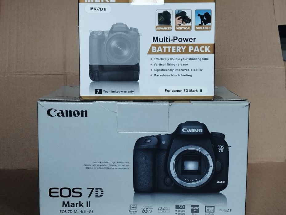 Câmeras Canon7DII e 6D