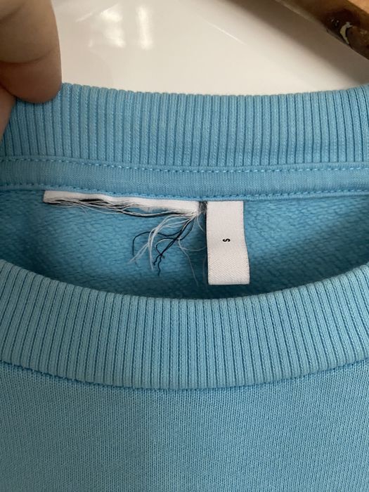 Asos bawełniana wkładana bluza błękitna crewneck klasyk