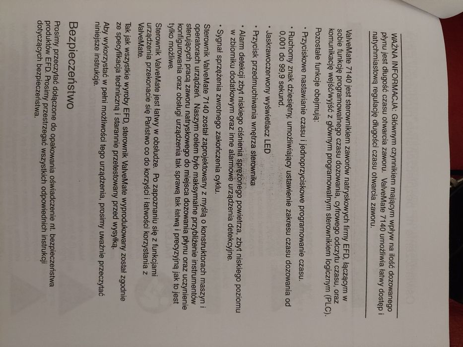 ValveMate 7140 Sterownik zaworów natryskowych