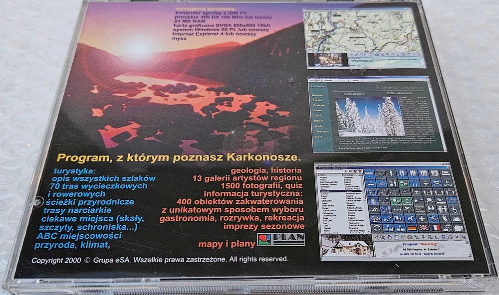 Karkonosze 2000 Przewodnik multimedialny na PC