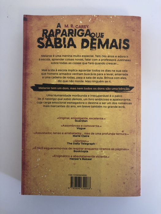A Rapariga Que Sabia Demais - M. R. Carey