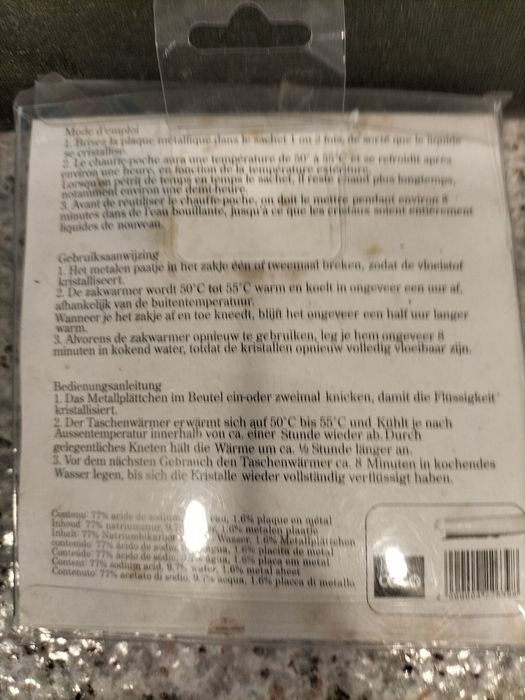 Almofada para aquecer mãos nova