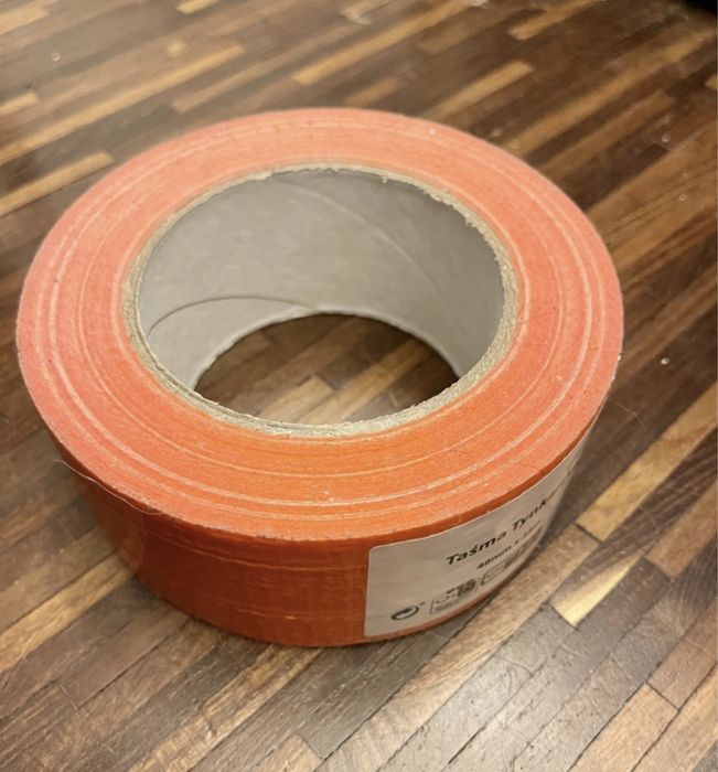 48mm x 25m Taśma tynkarska pomaranczowa mocna nowa UV odporna