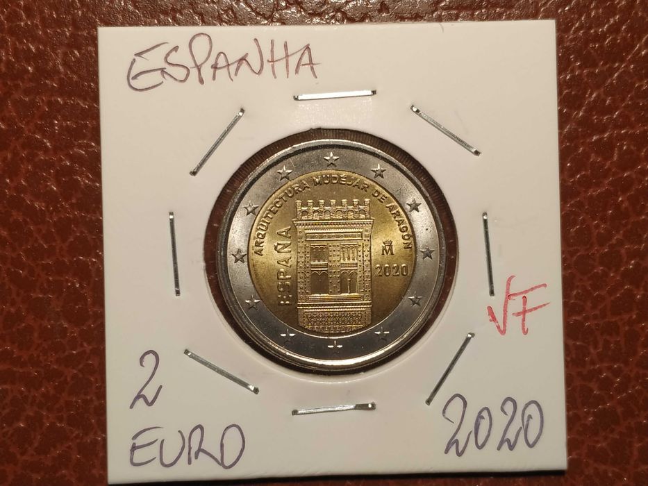 A597 moeda de 2 euro de 2020 VF Aragón - Espanha