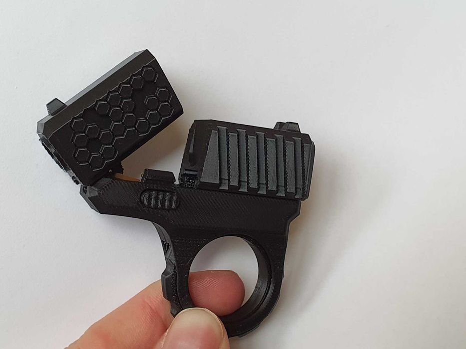 Pistolet Fidget Spinner Antystresowa Zabawka + 6 Naboi