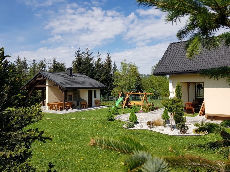 OGRÓD i DOMEK w górach Brenna k Ustroń Wisła Beskidy Apartament Nocle