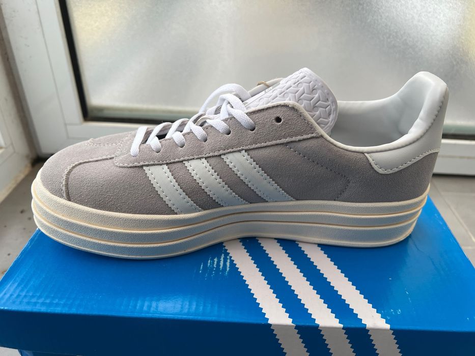 Adidas gazelle bold cinzentos