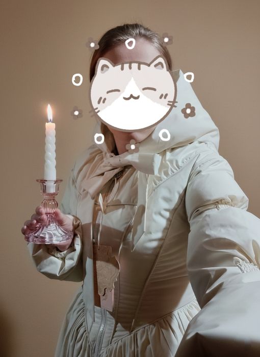 Пуховик. Пухове пальто LaceMade.