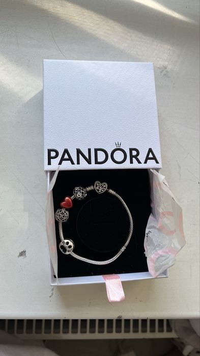 Bransoletka pandora + charmsy