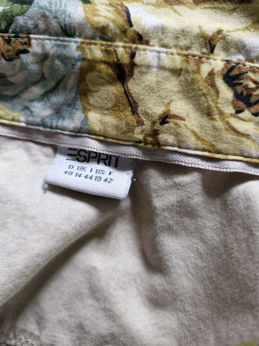 Esprit L bluzka koszula bawełna kwiaty