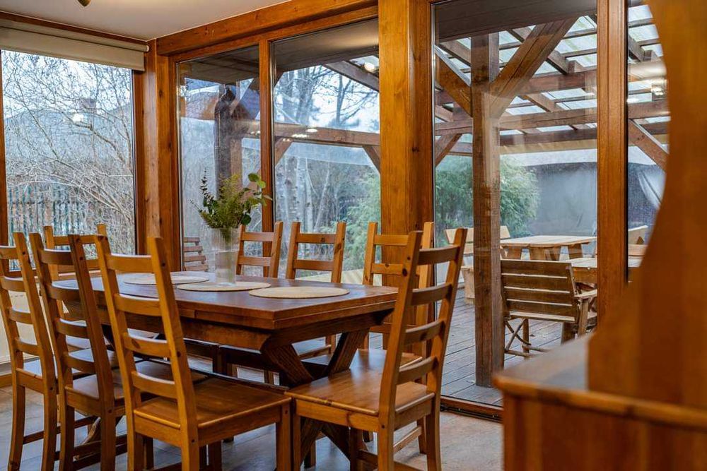 Domek z kominkiem na 8-12 osób, Ostoja Stare Kiejkuty