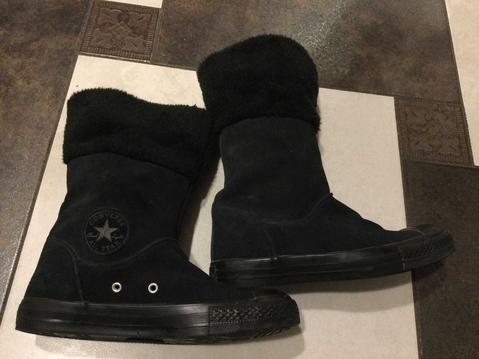 Skórzane buty zimowe kozaki Converse rozmiar 38