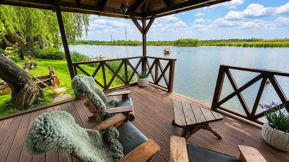 Басейн с підігрівом, чан, баня, река сапы  каяки бильярд. Есть все. Оренда подобово