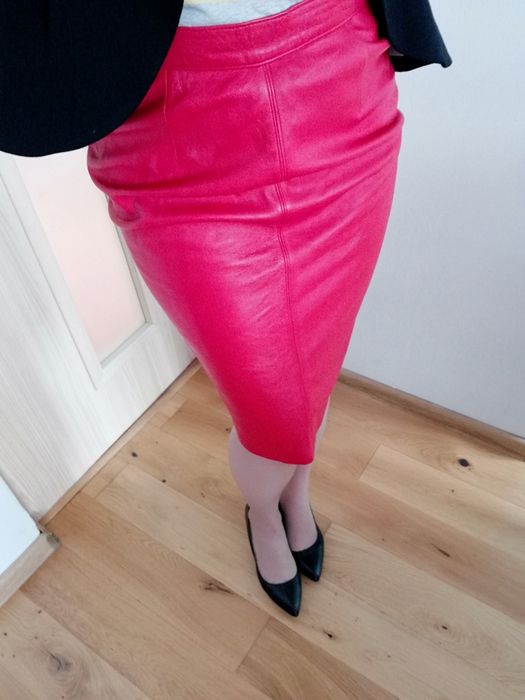 C&A Skórzana spódnica skóry skóra naturalna oraz buty Aldo