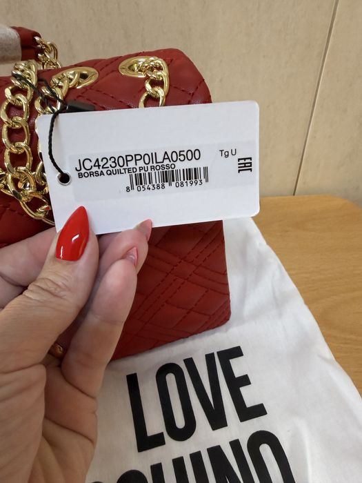 Mala Moschino Vermelha Nova