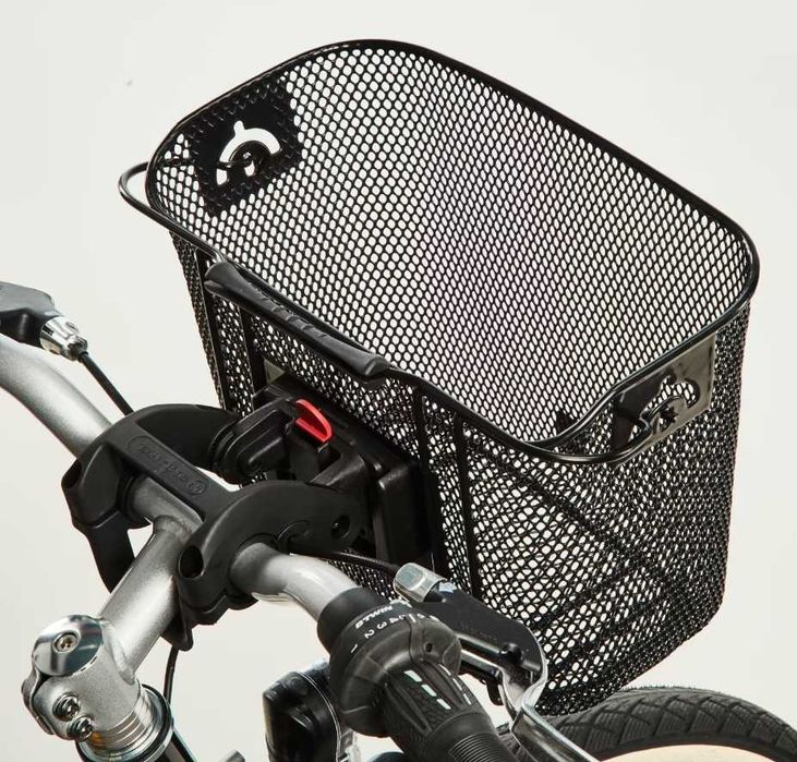 Cesto para Bicicleta de Criança em Metal Preto 9 Litros, como novo