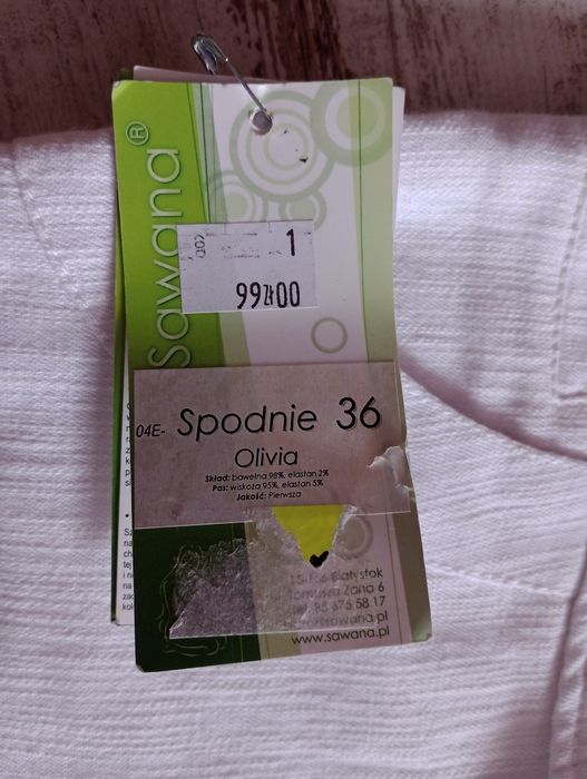Spodnie damskie ciążowe " sawana"