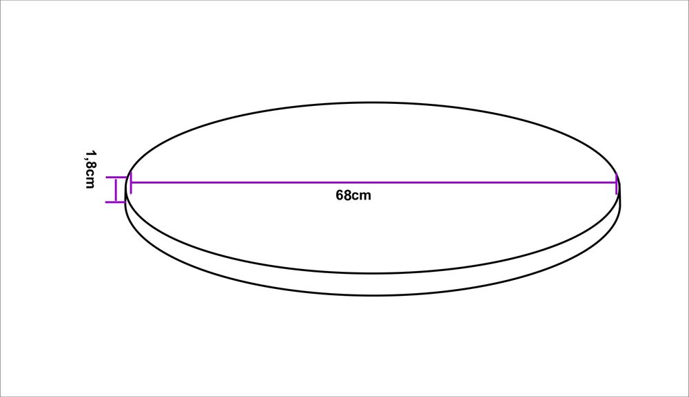 Blat Okrągły fi 50, 60, 70, 80, 90 cm Producent