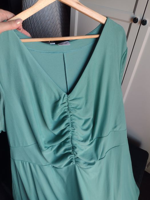 Wyprzedaż sukienka 50 52 siateczka wesele świadkowa druhna komunia zie