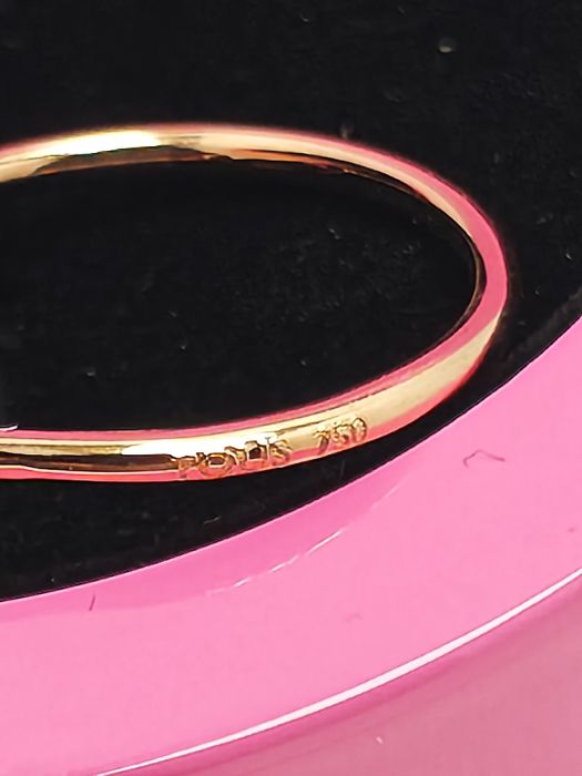 Pierścionek 16 z misiem różowe srebro vermeil 925