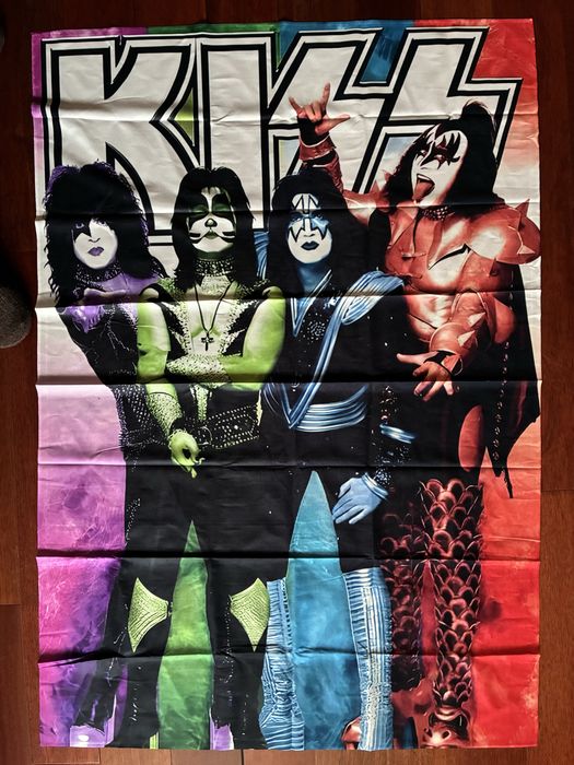 KISS Банер тканевий флаг 3-D постер