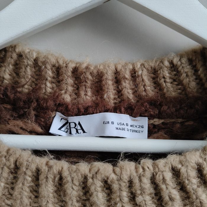 Wełniany sweter ZARA rozm. S