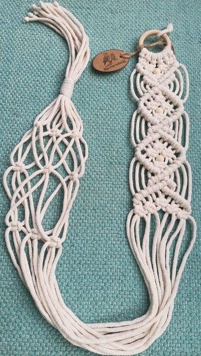 Kwietnik wiszący sufitowy lub ścienny  boho