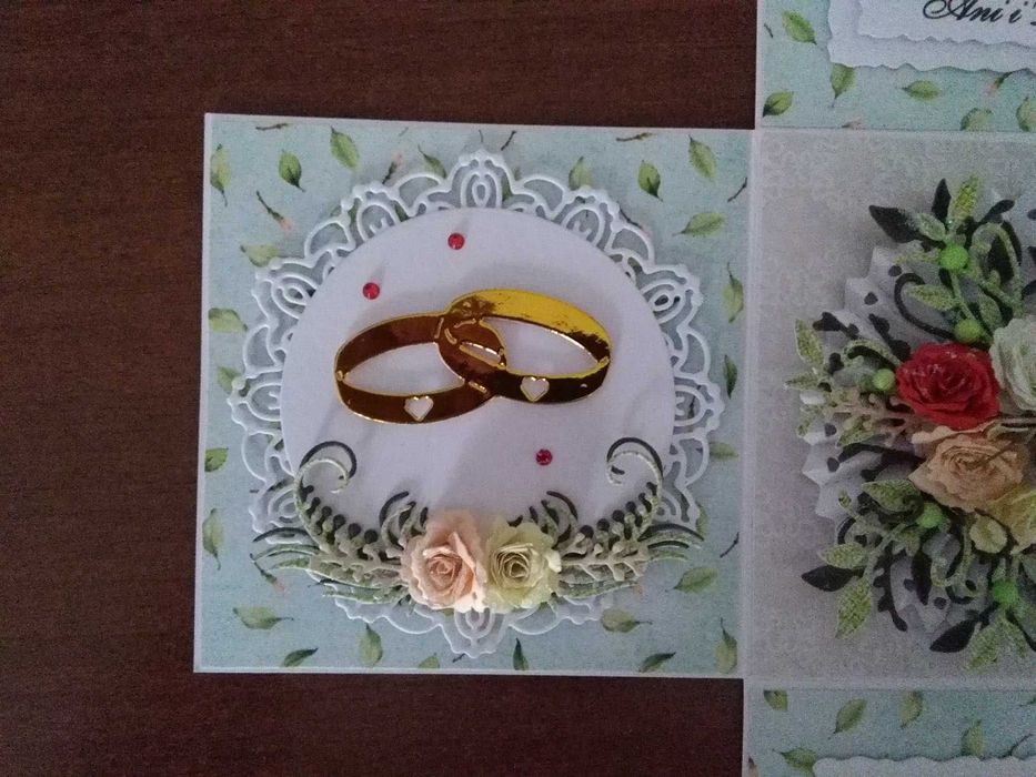 Kartka na jubileusz ślubu, exploding box, kartka eksplodująca