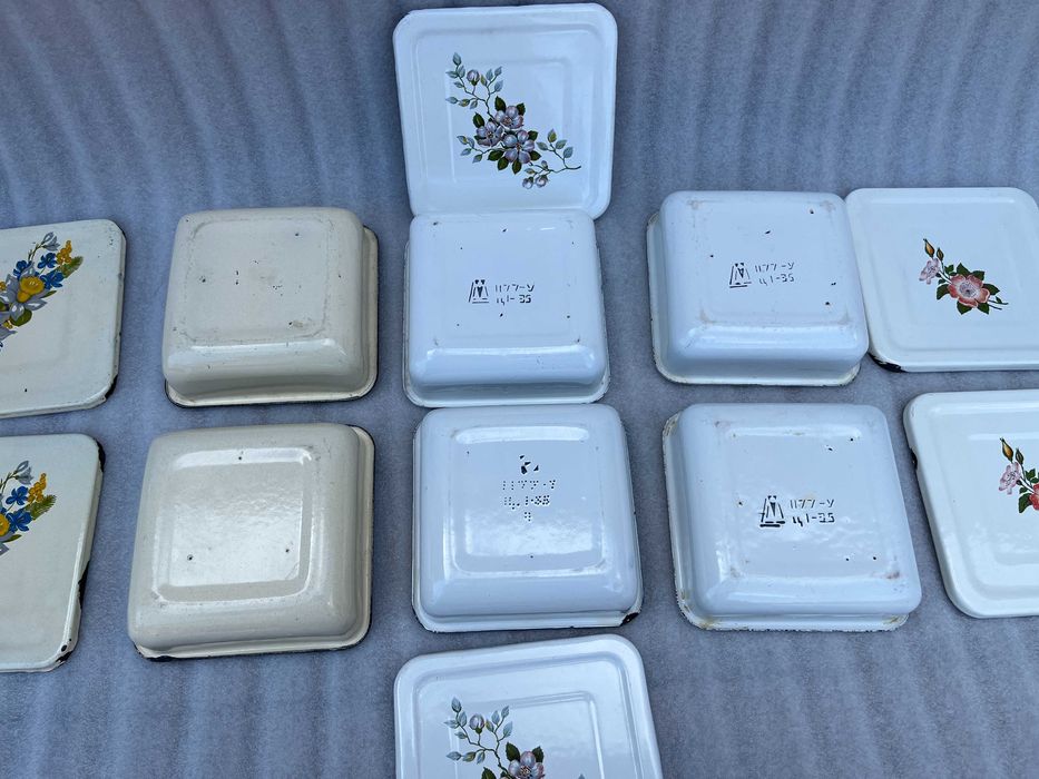 Судок, лоток эмалированный. СССР