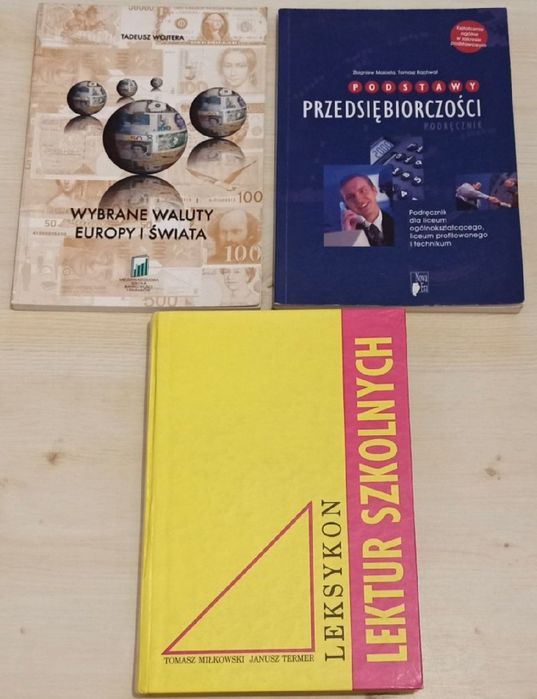 Różne książki stare wydania leksykon lektur