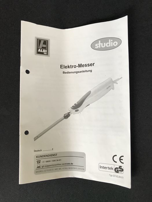 Nóż elektryczny Studio GT-ELM-01