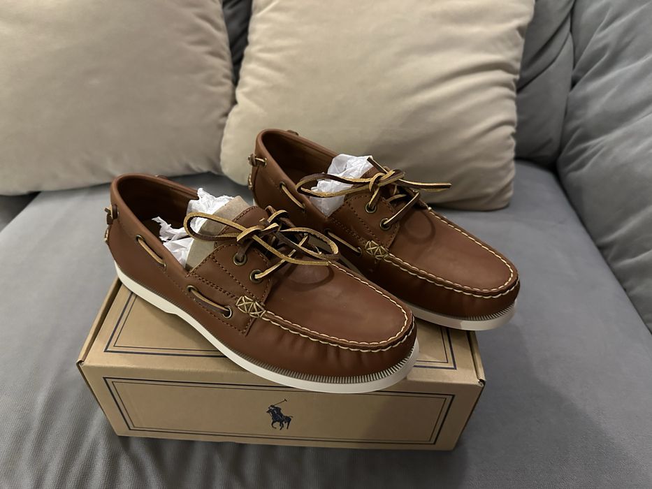 NEW Кожаные Мокасины Polo Ralph Lauren 41 (Нат. Кожа) (Ритейл 9499грн)