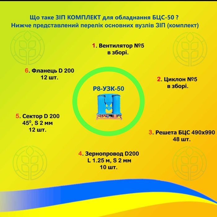 Зерноочисний сепаратор БЦС Р8-УЗК-50 | 50 т/год | новий | гарантія