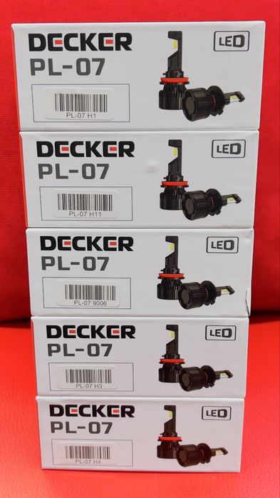 Лед лампи DECKER PL-07/12000Лм/60Вт/12-24В Цоколя Н7/Н4/Н11..