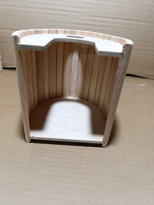 Будинок фігурний овальний дерев'яний для щурів