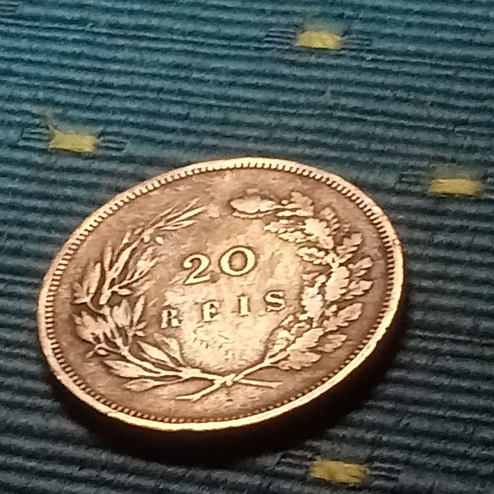moeda 20 reis D carlos 1    1892