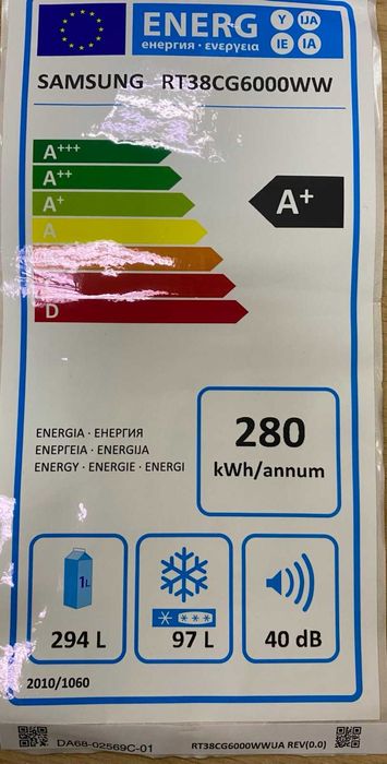 Холодильники Samsung RT38CG6000WW