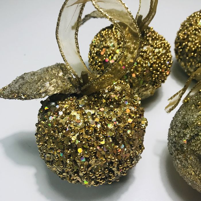 Bolas natal grandes douradas