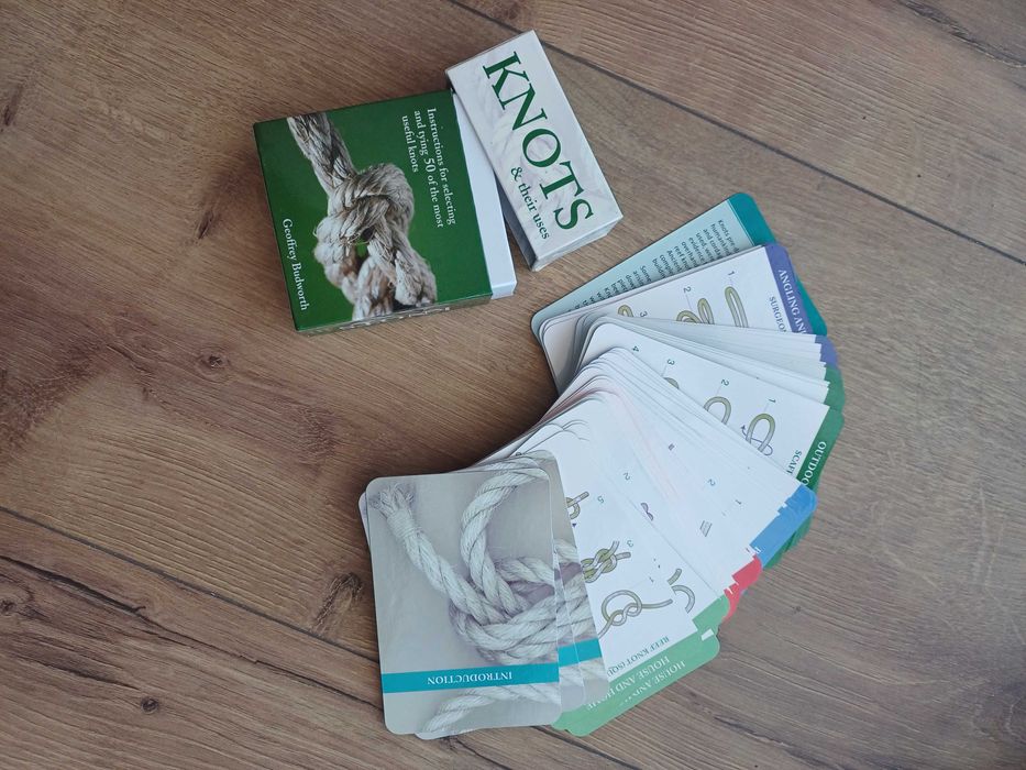 Conjunto de cartas com instruções de nós