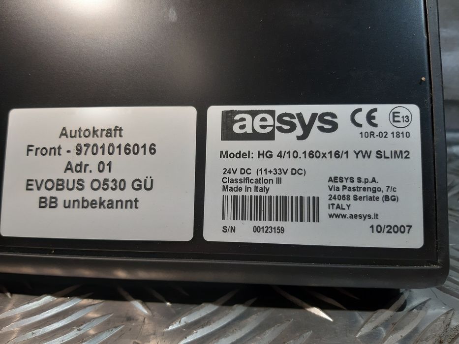 Wyświetlacz Aesys Hg 4/10.160X16/1 Yw Slim2 Evobus