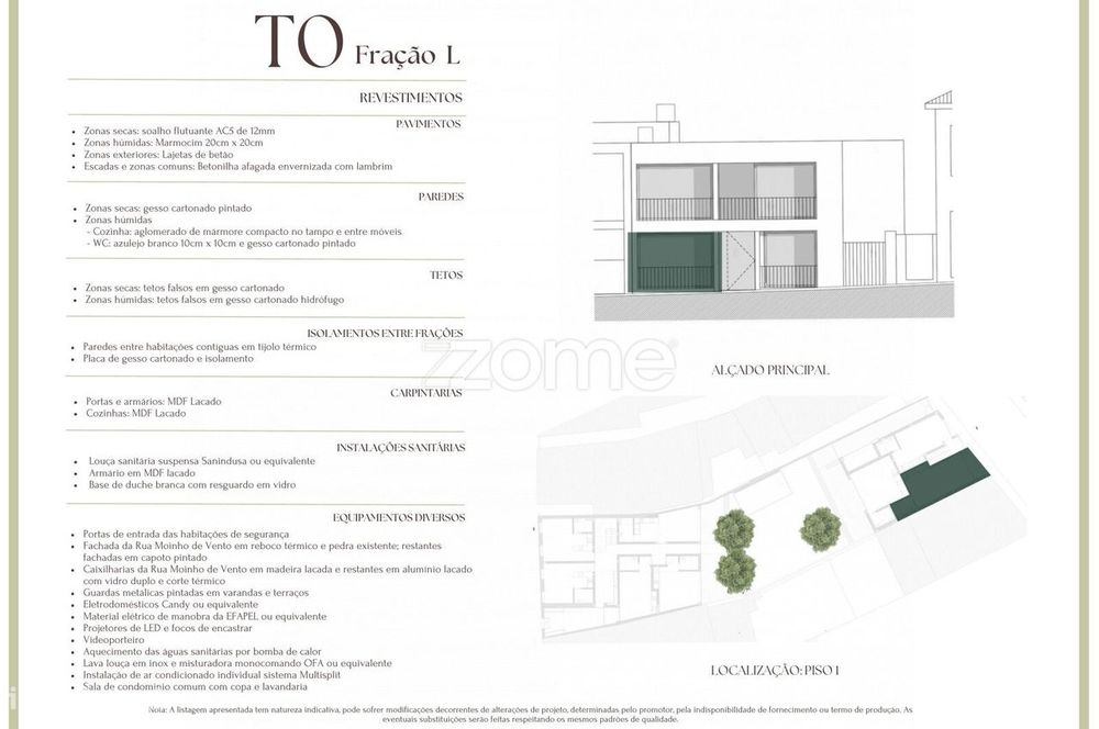 Apartamento T0 L Condominio Moinho de Vento