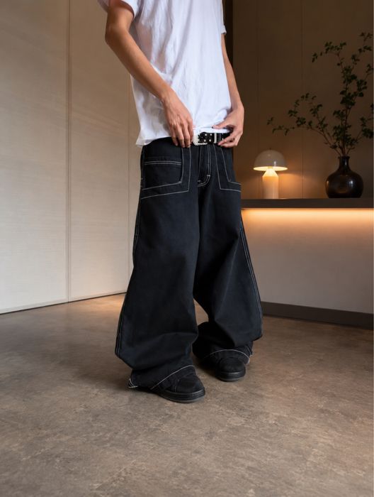сині/червоні baggy Y2K Штани джинсові WexWear jeans