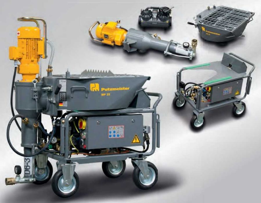 Aluguer Máquinas reboco e estuque projetado trifásica