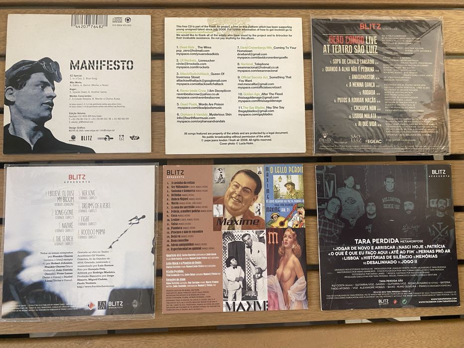 Vendo CDs originais da revista portuguesa de musica Blitz