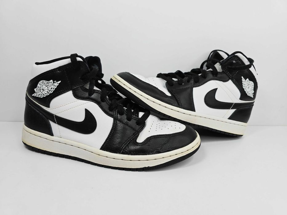 Buty nike Air Jordan 1 MID, czarno-białe buty w rozmiarze 40
