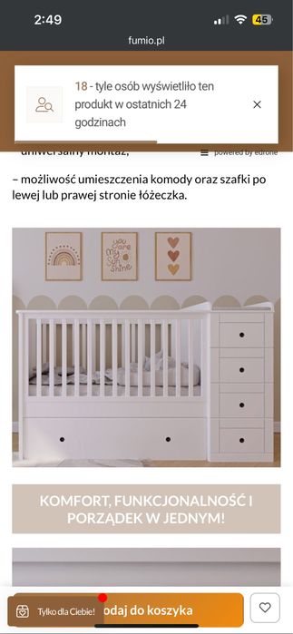 Lozeczko dla dziekcka